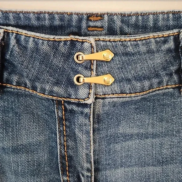 Vintage Roberto Cavalli Capri Jeans Leopard print Size 44 (italian) 8 in US - Picture 2 of 5